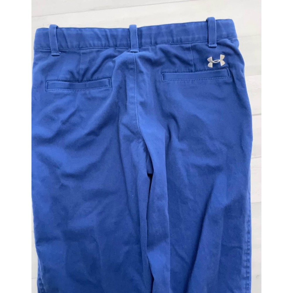 Under armour boys blue chino pants youth‎ large - Picture 8 of 9